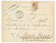 "LIGNE F" : 1884 CUBA10c Obl. Trés Rare Cachet LIGNE F PAQ. FR. Sur Lettre De SANTIAGO DE CUBA Pour BASSE-TERRE (GUADELO - Schiffspost