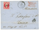 1862 80c NON DENTELE (n°17) Obl. GC 5095 + SALONIQUE TURQUIE Sur Lettre Pour L' ITALIE. TB. - Altri & Non Classificati