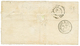 1867 GRECE 10l + 20l + Cachet Français SALONIQUE TURQUIE Sur Lettre Pour La GRECE. Verso, LES DARDANELLES TURQUIE. Combi - Sonstige & Ohne Zuordnung