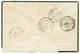 GUADELOUPE : 1867 AIGLE 5c(x2) + 40c Sur Lettre De POINTE A PITRE Pour La FRANCE. TB. - Andere & Zonder Classificatie