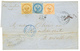 GUADELOUPE : 1869 AIGLE 10c + 20c + 40c Sur Lettre De POINTE A PITRE Pour MARSEILLE. TB. - Sonstige & Ohne Zuordnung