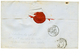 "Taxe 11 De Fabrication Locale" : 1853Grand Cachet CAYENNE + Rare Taxe "11" + COLONIES FRA BREST Rouge Sur Lettre Avec T - Sonstige & Ohne Zuordnung