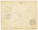 "MADAGASCAR" : 1888 FRANCE TimbresTAXES 5c + 15c+30c Obl. PARIS + LIGNE T PAQ FR N°3 Sur Enveloppe NON AFFRANCHIE Pour P - Sonstige & Ohne Zuordnung