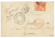 "BOULOUPARI" : 1877 CG 40c SAGE TB Margé Obl. N.C POSTES BOULOUPARI Sur Enveloppe Pour La FRANCE. RARE. Cote YVERT = 400 - Sonstige & Ohne Zuordnung