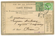 REUNION : 1890 CG 5c CERES +5c A. DUBOIS Obl. STE MARIE + B.M Sur CARTE (type Spécial) Pour ST PIERRE. TB. - Sonstige & Ohne Zuordnung