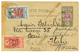 TAHITI : 1926 OCEANIE Entier 20c + 10c(pd)+ 60 S/ 75c(pd) Obl. PAPEETE To BARI (ITALIE). Rare. TB. - Sonstige & Ohne Zuordnung