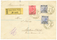 CRETE : 1905 1 FRANC + 25c Canc. CANEA On REGISTERED Envelope To BERLIN. RARE Used Of 1F On Letter. Superb. - Levante-Marken
