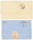 "PREVESA" : 1876/84 2 Covers With 10 SOLDI Canc. PREVESA To TRIESTE. Vvf. - Levante-Marken