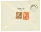 "RHODES" : 1914 15c + 2P Canc. RHODUS On Reverse Of REGISTERED Envelope To CONSTANTINOPLE. Vf. - Levante-Marken