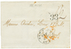 CHINA : 1855 "33" Tax Marking + NEW-YORK AM.PKT On Entire Letter From CANTON Via UK To USA. Superb. - Sonstige & Ohne Zuordnung