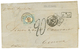 DANISH WEST INDIES : 1870 GB/ 1F60c + F./56 + 2L Italian POSTAGE DUE On Entire Letter From ST THOMAS To ITALY. Unique Co - Dänische Antillen (Westindien)