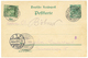 1901 P./Stat 5pf + 5pf Canc. FELDPOSTSTATION TAKU SÜD-FORT To GERMANY. Scarce. Vvf. - Deutsche Post In China