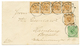 GERMAN EAST AFRICA : 1898 VORLAUFER 3pf(v45c)x5 + 5pf(v46c) Canc. TANGA On Cover To HAMBURG. Vvf. - África Oriental Alemana