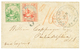 LIBERIA - FIRST ISSUE : 1863 6c + 24c Canc. MONROVIA On Envelope To PHILADELPHIA (USA). GREAT RARITY. SCHELLER Certifica - Liberia