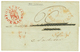 CURACAO : 1846 POSTERIJ CURACAO In Red + ZEEBRIEF/DEN HELDER + NA POSTTYL On Entire (name Erased) From CURACAO To AMSTER - Niederländische Antillen, Curaçao, Aruba