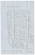 1857 Blue Cachet JERUSALEM Dec. 1857 + JAFFA SYRIE + "25" Tax Marking On Entire Letter (text In German Language) To ST G - Palästina