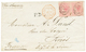 "MAURITIUS Used In SEYCHELLES" : 1872 MAURITIUS Pair 4c Canc. B64 + SEYCHELLES (verso) On Envelope To FRANCE. BPA Certif - Seychellen (...-1976)