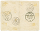 TONGA : 1893 Bisect 1d + 2d Canc. On Envelope (name Erased) To FRANCE. Verso, 2 Strike Of The German Cachet Of APIA (29. - Tonga (...-1970)