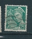 N° 411 Type Mercure 25 Cts Timbre France 1938 1941 Oblitéré La Barre Du R Est Rajoutée - Used Stamps