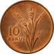 Monnaie, Turquie, 10 Kurus, 1970, TTB, Bronze, KM:891.2 - Turquie