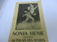 Prospectus Publicitaire/ Patinage / SONJA HEINIE/ Palais Des Sports/Revue Sur Glace/ 1953    SPO338 - Patinage Artistique