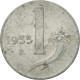 Monnaie, Italie, Lira, 1955, Rome, TB+, Aluminium, KM:91 - 1 Lira