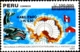 POLAR PHILATELY-2nd Peruvian Scientific Expedition To Antarctica  3v Set- OVPT- ONE WITH ERROR- PERU-1989-MNH-H-551 - Research Programs