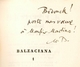 Bedouck Ou Le Talisman De Balzac Par Marcel Bouteron - 1925 - Livres Dédicacés