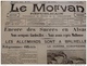 WW1 Les Premiers Jours De La Guerre 21  Août 1914 LES ALLEMANDS SONT À BRUXELLES  / GUEBWILLER / MULHOUSE - Documents Historiques