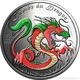 Benin 2012 Year Of Dragon  . Proof  Silver .Original Box And Coa - Benin