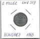 C6 Hungary 2 Filler 1943. High Grade KM#519 - Hongrie