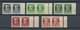 BAYERN 94II-115B Paar **, 1916, Kriegsdrucke, Ungezähnt, In Waagerechten Randpaaren, (19 Werte), Postfrischer Prachtsatz - Sonstige & Ohne Zuordnung