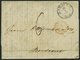 HAMBURG - THURN UND TAXISCHES O.P.A. 1852, HAMBURG Th.& T., K3 Auf Forwarded-Letter Von Riga Nach Bordeaux, Agent Krüger - Vorphilatelie