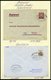 Delcampe - BAHNPOST Münster-Emden (verschiedene Züge Und Typen), 1896-1961, 12 Belege, Ein Briefstück Und Eine Beutelfahne, Meist P - Franking Machines (EMA)