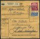BUNDESREPUBLIK 126 BRIEF, 1954, 6 Pf. Posthorn Im Achterblock Und Fünferblock Rückseitig Mit 32 Pf. Zusatzfrankatur Auf  - Used Stamps