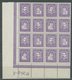 DÄNEMARK 131-42 **, 1924, 300 Jahre Dänische Post, Je Im Bogenteil Von 16 Stück (=4 Viererblocksätze), 15 Ø Aus Der Boge - Gebraucht