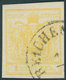 ÖSTERREICH BIS 1867 1Ya O, 1854, 1 Kr. Gelb, Maschinenpapier, Type III, K1 REICHEN..., Pracht, Fotobefund Dr. Ferchenbau - Other & Unclassified