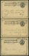 GANZSACHEN 1893-1903, 6 Verschiedene Komplette Frage- Und Antwort Ganzsachenkarten (Paid Reply Postal Cards), Gebraucht, - Gebraucht