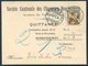 1915 Switzerland Societe Cantonale Des Chasseurs Neuchatelots, Quittance Postcard. 13 Auf 12c Provisional Overprint - Lettres & Documents