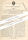 Original Patent - Alfred Horatio Harrison , Palace Chambers , Westminster , England , 1883 , Metallblock Für Stempel !! - Historische Documenten