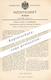 Original Patent - Wolff & Nees , Düsseldorf , 1895 , Glockenheber Spülung Für Abort | WC , Kloset , Toilette , Klempner - Historical Documents