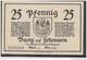 GERMANY Local Banknote Burg Auf Fehmarn 25 Pfennig FV #13381 - [11] Emisiones Locales