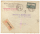 Lettre Commerciale Maroc Vers France 1938. Timbre. Cachets Maroc Casablanca. Recommandé. - Covers & Documents