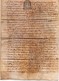 Acte Notarial Notaire Vente Manuscrit Sur Parchemin Thenay Cachet Généralité Tours Dix Sols 4 P.1682 - Manuscripts
