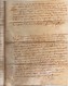 Acte Notarial Notaire Vente Manuscrit Sur Parchemin Thenay Cachet Généralité Tours Dix Sols 4 P.1682 - Manuscripts