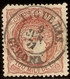 ESPAÑA Edifil 108 (º)  100 Mm Escudo Castaño Rojizo  Alegoria España 1870 NL1279 - Oblitérés