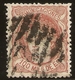 ESPAÑA Edifil 108 (º)  100 Mm Escudo Castaño Rojizo  Alegoria España 1870 NL1279 - Usados