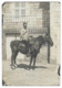 Photo Originale Ancienne Militaire Soldat Cavalier Cavalerie Cheval Style CPA écrite En Juin 1915 WW1 - War, Military