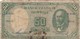 CINCUENTA PESOS. CHILE. CIRCA 1950s-BILLETE BANKNOTE BILLET NOTA-BLEUP - Chile