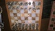 Chess: Pieces And Board Bronze - Pieces Depicting Ancient Greek Designs WITH METALLIC BOARD - Brain Teasers, Brain Games